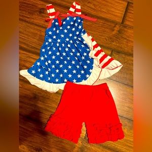Boutique Fourth of July matching set